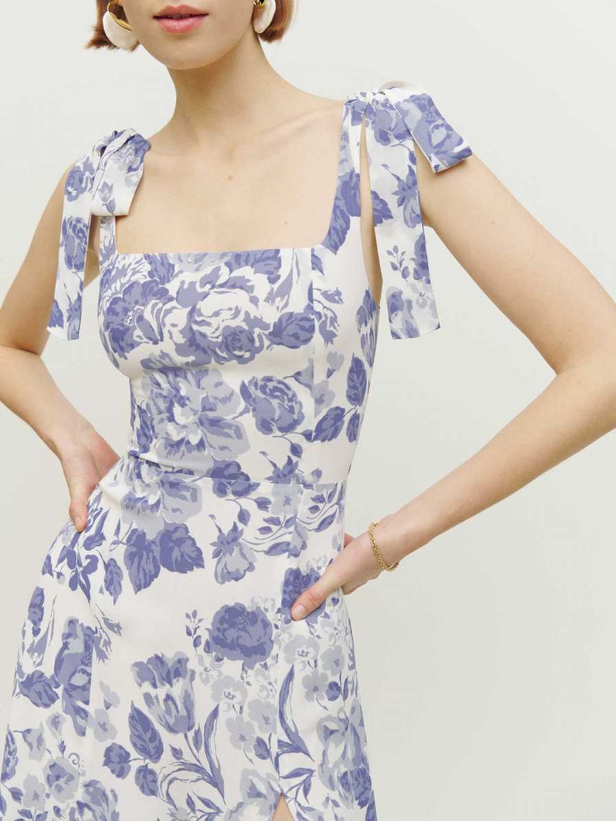 Reformation Petites Twilight Women's Dress Flower | OUTLET-583076